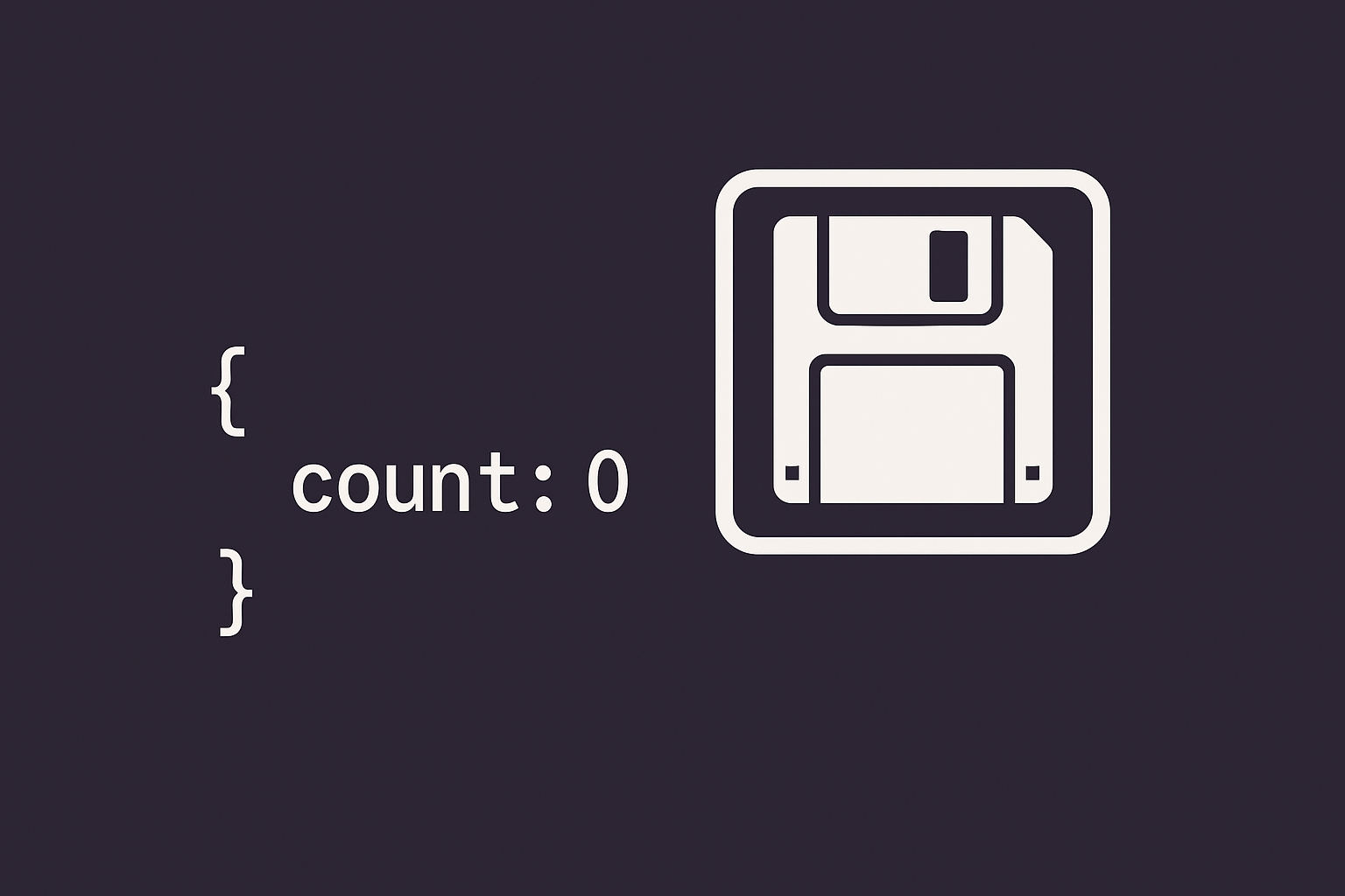 Floppy Disk and Code Snippet